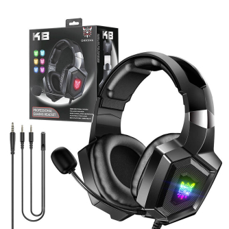 Mikrofonu aksesuāri - Gaming headphones ONIKUMA K8 Black K8B - ātri pasūtīt no ražotāja