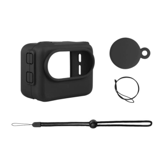 Accessories for Action Cameras - Silicon protective case Puluz for Insta360 GO 3 with lens cap PU876B - quick order from manufacturer