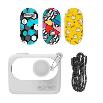 Protective Case Sunnylife foProtective Case Sunnylife for Insta360 GO 3 White with stickersr Insta360 GO 3 Black with sticker...