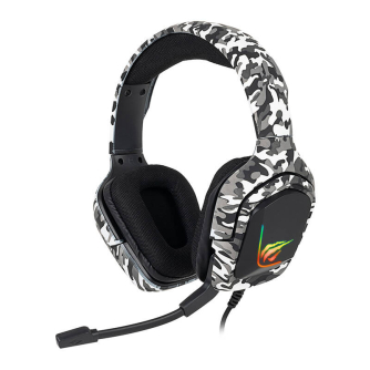 Austiņu mikrofoni - Gaming headphones Havit H653d Camouflage white H653d Camouflage - ātri pasūtīt no ražotāja