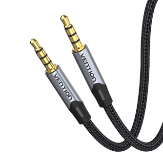 Аудио кабели, адаптеры - Cable Audio TRRS 3.5mm mini jakc Vention BAQHF 1m Gray BAQHF - быстрый заказ от производителя