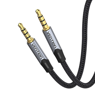 Аудио кабели, адаптеры - Cable Audio TRRS 3.5mm mini jack Vention BAQHG 1,5m Gray BAQHG - быстрый заказ от производителя