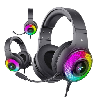 Headset Microphones - Gaming Headphones Havit H2042d RGB (Black) H2042d-B - quick order from manufacturer