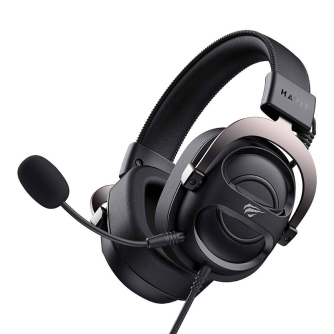 Austiņu mikrofoni - Gaming headphones HAVIT H2002E (black) H2002E - ātri pasūtīt no ražotāja