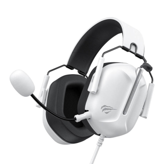 Austiņu mikrofoni - Gaming headphones HAVIT H2033d (white-black) H2033d wh-bl - ātri pasūtīt no ražotāja