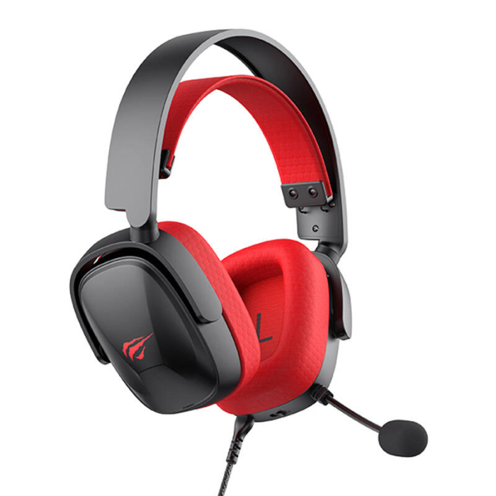 Austiņu mikrofoni - Gaming headphones HAVIT H2039d (red-black) H2039d - ātri pasūtīt no ražotāja