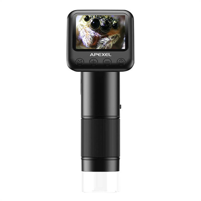 Mikroskopi - APEXEL APL-MS008 LCD digital microscope (black) APL-MS008 - ātri pasūtīt no ražotāja