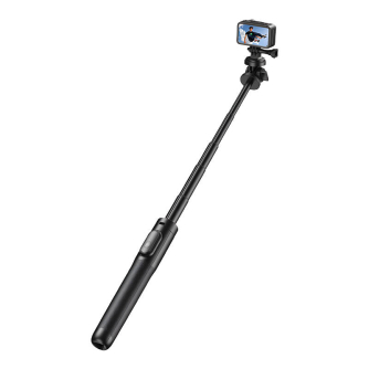 Telefonu statīvi - Selfiestick/tripod bluetooth APEXEL APL-D10 1.5m (black) APL-D10 - ātri pasūtīt no ražotāja