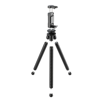 Telefonu statīvi - Tripod/flexible phone holder APEXEL APL-JJ07 (black) APL-JJ07 - ātri pasūtīt no ražotāja