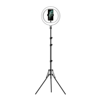 LED gredzenveida lampas - Tripod/ring light APEXEL APL-FL10JJ14Y (black) APL-FL10JJ14Y - купить сегодня в магазине и с доставкой