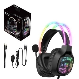 Headset Microphones - ONIKUMA X22 Gaming headset (black) X22 Black - quick order from manufacturer