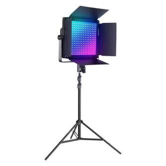 LED prožektori - Kit Neewer RGB1200 LED two lamps 60W 2500-8500K + tripods + barndoors B0BYMT6NQG - ātri pasūtīt no ražotāja