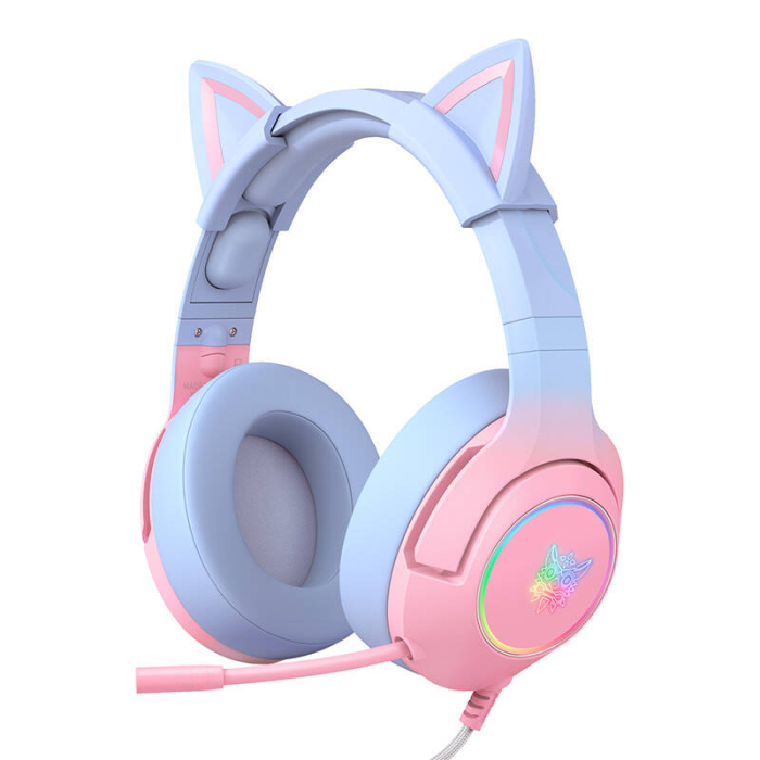 Austiņu mikrofoni - ONIKUMA K9 7.1 Gaming Headphones Pink and Blue K9 7.1 Pink Blue - ātri pasūtīt no ražotāja