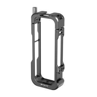 Sporta kameru aksesuāri - Metal Protective Cage With Lens Cover PULUZ for Insta360 X4 PU981B - ātri pasūtīt no ražotāja