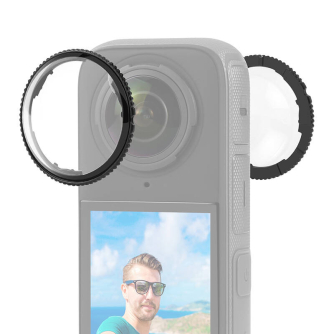 Accessories for Action Cameras - Optical glass lens cover PULUZ for Insta360 X4 PU988T - quick order from manufacturer