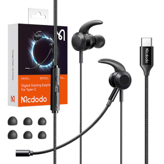 Austiņas - Mcdodo HP-1340 gaming headphones with microphone, USB-C (black) HP-1340 - ātri pasūtīt no ražotāja