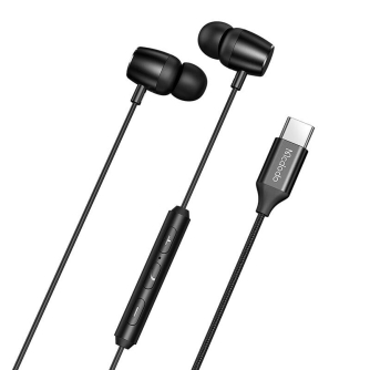 Austiņas - Mcdodo HP-1050 in-ear, wired headphones, USB-C (black) HP-1050 - ātri pasūtīt no ražotāja