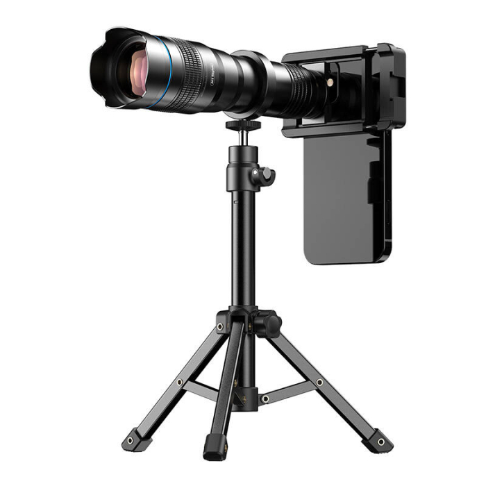 Telefonu statīvi - APEXEL 36X camera lens APL-36XJJ020 with tripod (black) APL-36XJJ020 - ātri pasūtīt no ražotāja