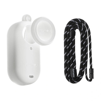 Silicone case with a leash Sunnylife for Insta360 GO 3S (white) G3S-BHT837-W