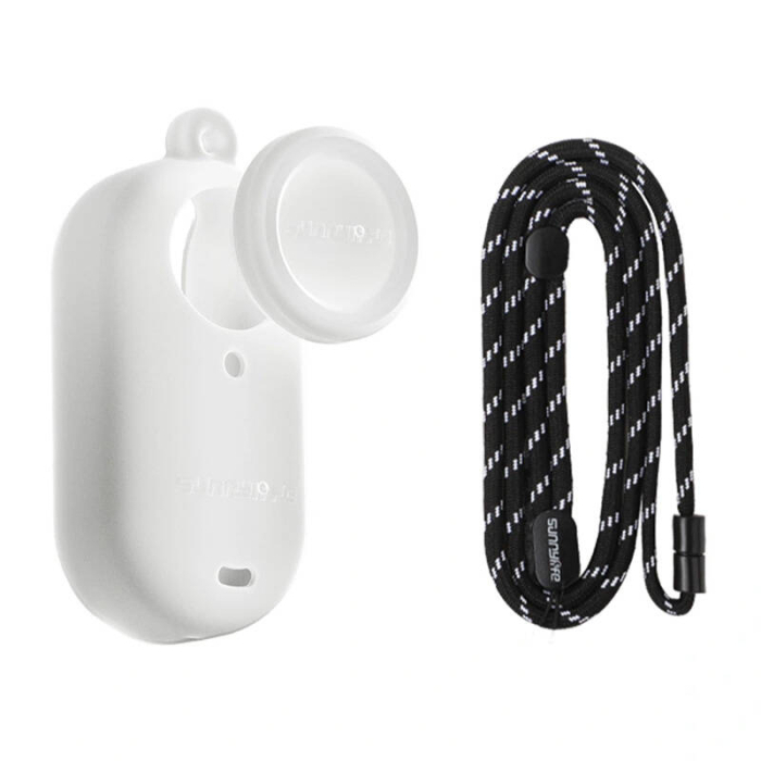 Sporta kameru aksesuāri - Silicone case with a leash Sunnylife for Insta360 GO 3S (white) G3S-BHT837-W - ātri pasūtīt no ražotāja