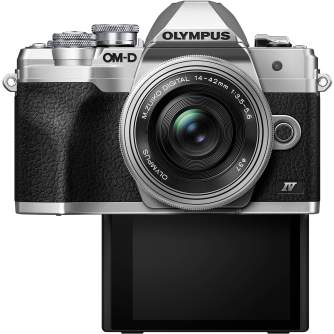 Bezspoguļa kameras - Olympus OM D E M10 Mark IV Body Silver - ātri pasūtīt no ražotāja