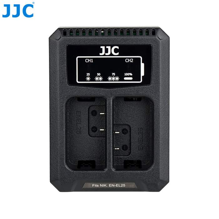 Sortimenta jaunumi - JJC Nikon DCH-ENEL25 USB Dual Battery Charger - ātri pasūtīt no ražotāja