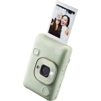 FUJIFILM Instant camera & Smartphone printer instax mini LiPlay Stone White