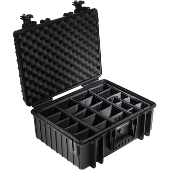 bw B&W Outdoor Cases Type 6000 Black (w. dividers)