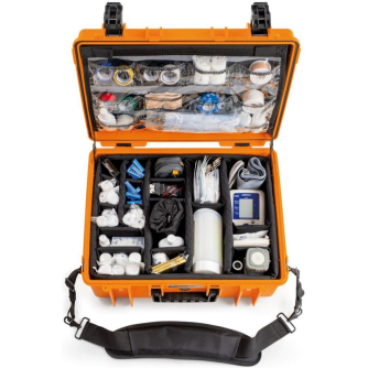 Cietie Koferi - BW OUTDOOR CASES TYPE 6000 WITH MEDICAL EMERGENCY KIT, ORANGE 6000/O/MED - ātri pasūtīt no ražotāja