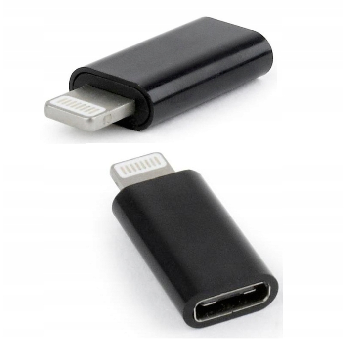 Аудио кабели, адаптеры - USB Type-C Adapteris (CF/8PIN M) Mēlns - купить сегодня в магазине и с доставкой