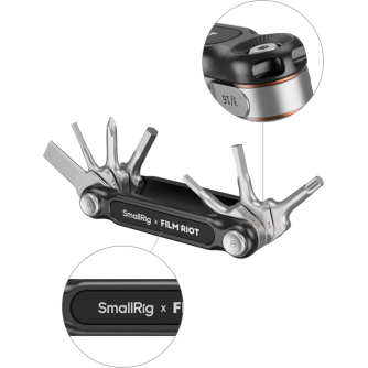 Installation & Maintenance Tools - SMALLRIG 4374 X FILM RIOT 7-IN-1 FOLDING WRENCH SET WITH MULTIPLE ANGLE POSITIONING BLACK 4374 - ātri pasūtīt no ražotāja