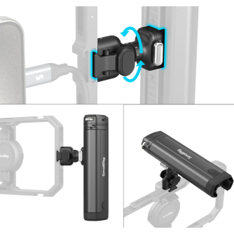 New - SMALLRIG 4841 ROTATABLE BILATERAL QUICK RELEASE SIDE HANDLE WITH WIRELESS CONTROL/M.2 SSD ENCLOSURE 4841 - quick order from manufacturer