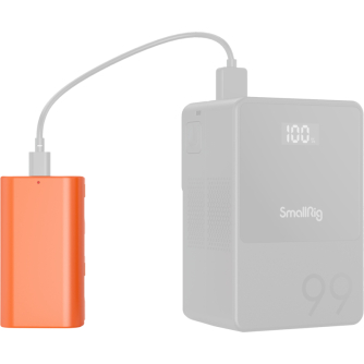 Kameru akumulatori - SMALLRIG 4971 NP-F550 USB-C RECHARGEABLE CAMERA BATTERY ORANGE 4971 - ātri pasūtīt no ražotāja