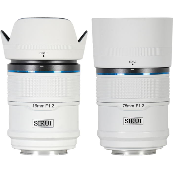 New - SIRUI SNIPER LENS APS-C AF KIT 16 & 75MM F1.2 E-MOUNT WHITE AS-2S-EW - quick order from manufacturer