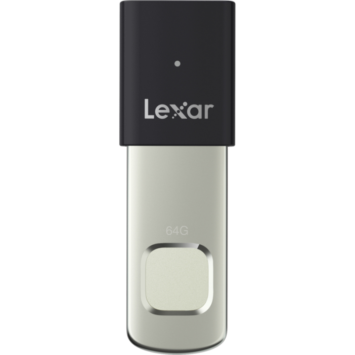 Memory Cards - LEXAR JUMPDRIVE FINGERPRINT F35PRO USB 3.2 GEN1, UP TO R300/W60, 64GB LJDF35P064G-RNBNG - quick order from manufacturer