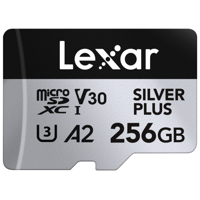 New products - LEXAR MICROSDXC PROFESSIONAL SILVER PLUS UHS-I/U3/A2/4K R205/W150 (V30) 256GB LMSSIPL256G-BNANG - quick order from manufacturer