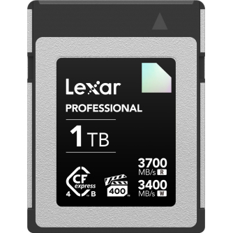 New products - LEXAR CFEXPRESS 4,0 PRO DIAMOND R3700/W3400 (VPG400) 1TB LCXEXDM001T-RNENG - quick order from manufacturer