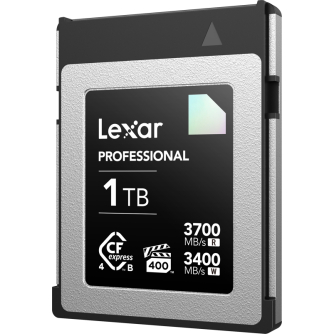 New products - LEXAR CFEXPRESS 4,0 PRO DIAMOND R3700/W3400 (VPG400) 1TB LCXEXDM001T-RNENG - quick order from manufacturer