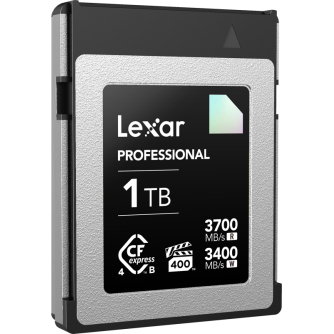 New products - LEXAR CFEXPRESS 4,0 PRO DIAMOND R3700/W3400 (VPG400) 1TB LCXEXDM001T-RNENG - quick order from manufacturer