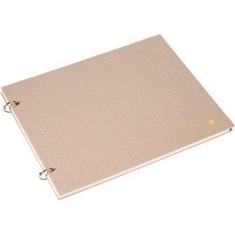 Photo Albums - BOOKBINDERS ALBUM 270X220 PEARL LUSTRE COLUMBUS WITH GOLD HEART P129452545 - quick order from manufacturer