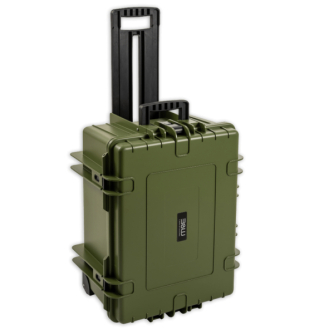 Kietas kelioninis dėklas - BW OUTDOOR CASES STARLINK.CASE 1500 / SATELLITE INTERNET (MOBILE SOLUTION WITH BATTERY) BRONZE GREEN 