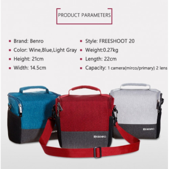 Shoulder Bags - Benro FreeShot 20 Grey Plecu foto soma - buy today in store and with delivery