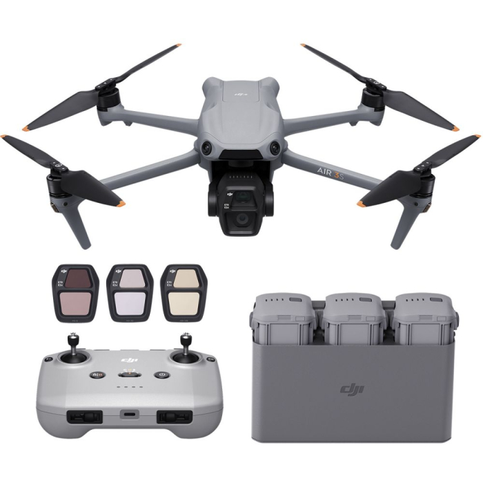 DJI Droni - DJI Air 3S Fly More Combo ( RC-N3) - ātri pasūtīt no ražotāja