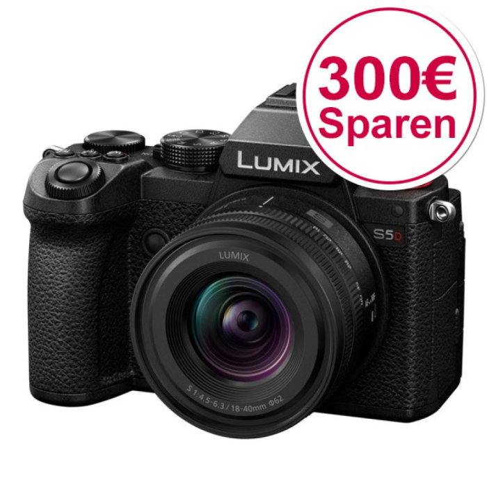 Mirrorless Cameras - Panasonic Pro Panasonic Lumix DC-S5D + LUMIX S 18-40mm Zoom Lens S-R1840E (DC-S5DNE-K) - quick order from manufacturer