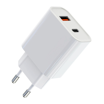 Wall charger - Caruba 20W Wall Charger USB C + USB A CWC 1 - quick order from manufacturer