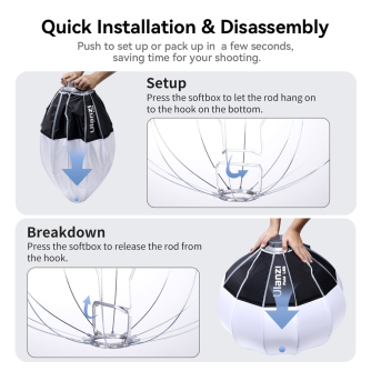 Sortimenta jaunumi - Ulanzi LAS005 65cm Lantern Softbox with Universal Bowens Mount L061 - ātri pasūtīt no ražotāja