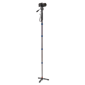 New products - 3 Legged Thing Punks Taylor 2.0 Monopod Kit w/wrist strap & DOCZ2 Foot Stabilizer Blk w/Blue TAYLORSKBLUE - quick order from manufacturer