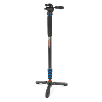 Monopods - 3 Legged Thing Punks Trent 2.0 Monopod Kit w/DOCZ2 Foot Stabilizer Blk w/Blue TRENTSKBLUE - quick order from manufacturer