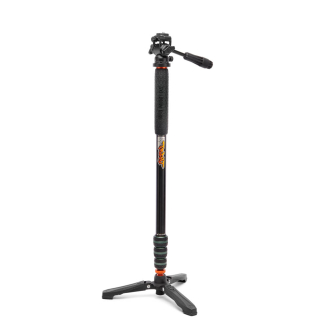 Monopodi - 3 Legged Thing Punks Trent 2.0 Monopod Kit w/DOCZ2 Foot Stabilizer Blk w/Slate Grey Copper TRENTSKGREY - быстрый зака