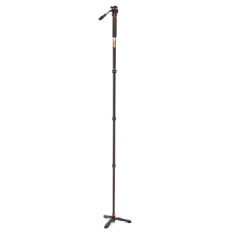 New products - 3 Legged Thing Punks Trent 2.0 Monopod Kit w/DOCZ2 Foot Stabilizer Blk w/Slate Grey Copper TRENTSKGREY - quick order from manufacturer